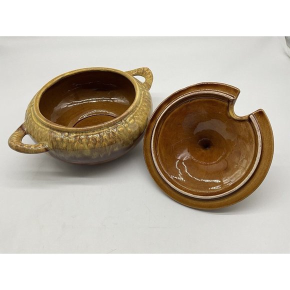Marcia of California Pottery Vintage USA Drip Glazed Soup Tureen MCM Serveware - Picture 11 of 16